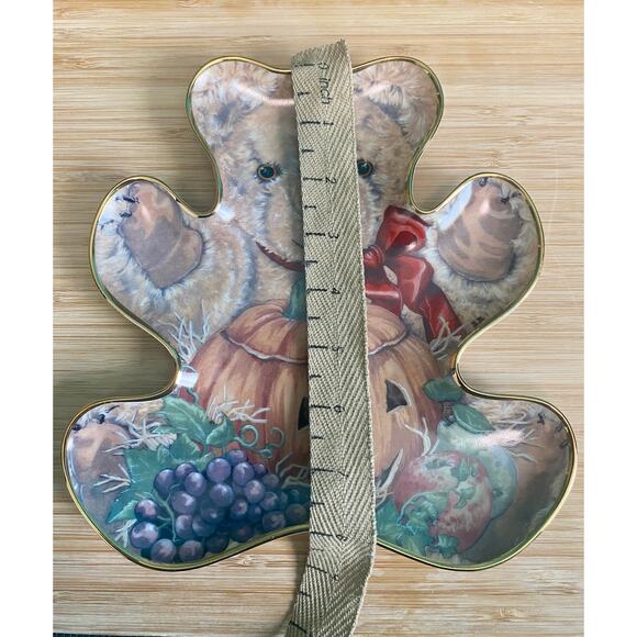 Vintage Bountiful Bear Halloween Teddy Bear Franklin Mint Collector's Plate - Picture 7 of 7